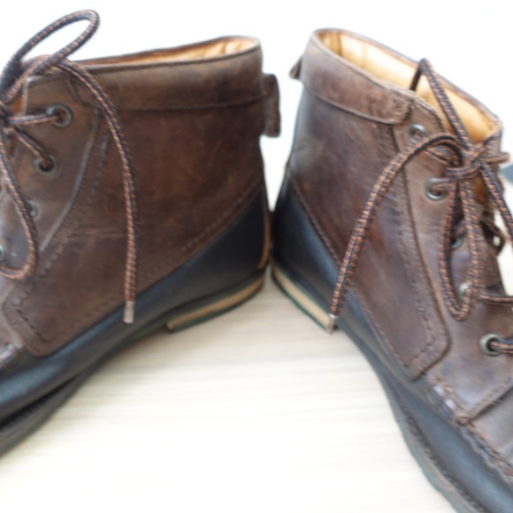 BALLY Ankle Boots Mens 8.5 D Dark Brown VINTAGE Moc Toe Chukka ITALY Binghamton‎ main image 6